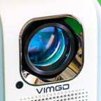 close-up of the Vimgo P10 projector