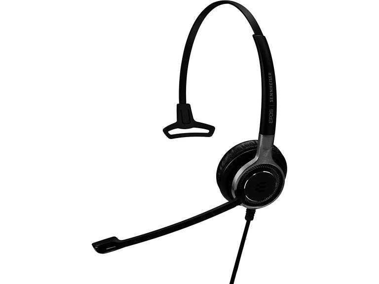 A single ear headset with boom mic