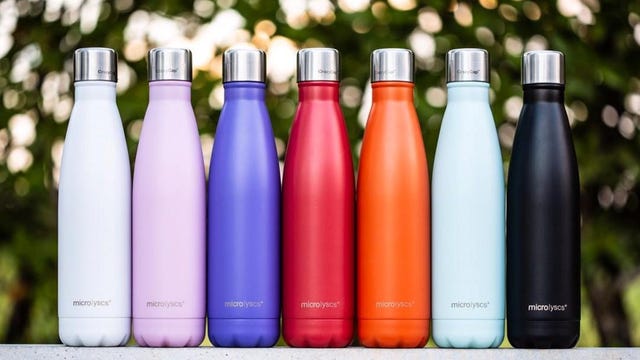 CrazyCap self cleaning water bottle