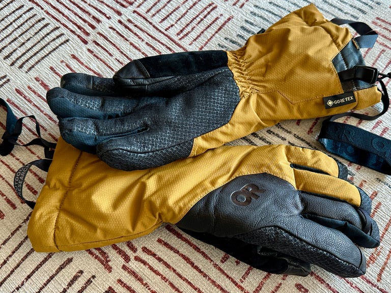 Outdoor Research Super Couloir Gore-Tex Sensor gloves are super warm and comfortable