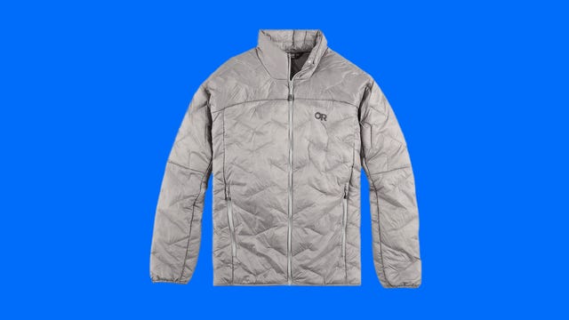 The Outdoor Research SuperStrand LT jacket is very lightweight yet warm