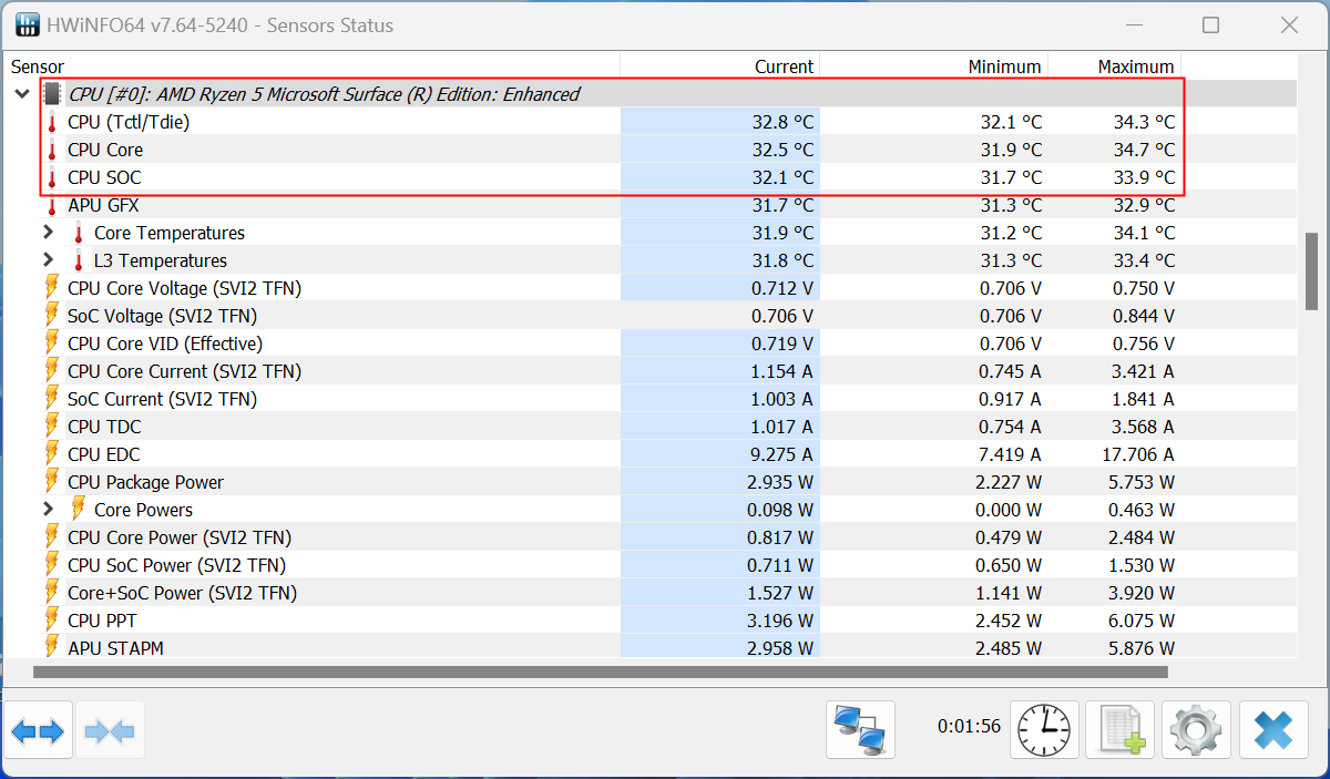 Look for the section relating to your CPU. 