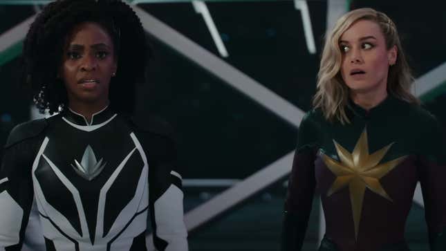 The Marvels Monica Rambeau and Carol Danvers