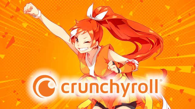 Crunchyroll mascot Hime in key art for the popular anime service.