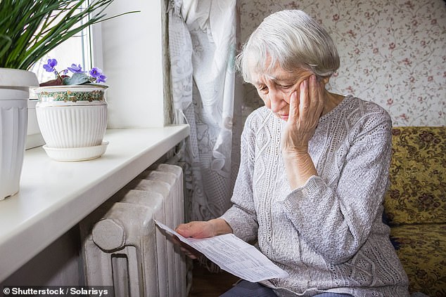 Hard times: Millions of over 60s are worried about being able to pay their energy bills this winter, Age UK said