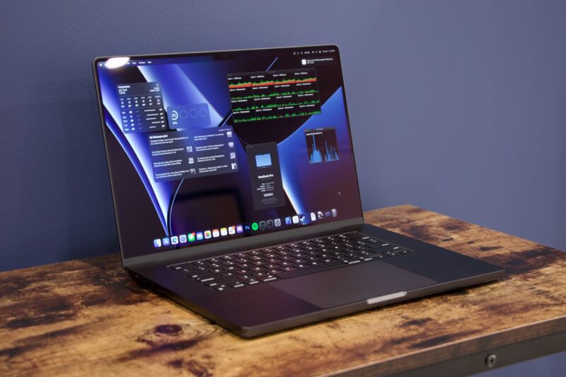 Apple's 16-inch, M3 Max-powered MacBook Pro. 