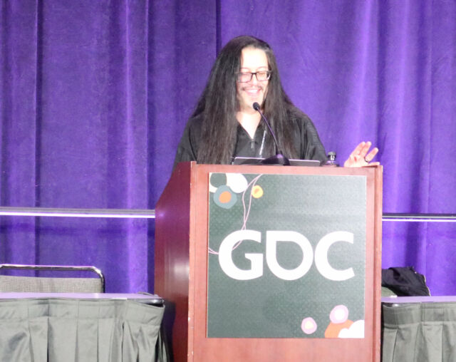 John Romero speaks at GDC 2022.