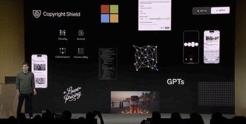 Sam Altman presents the new OpenAI offerings.