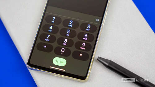 Stock photo of Phone by Google app with dialer open