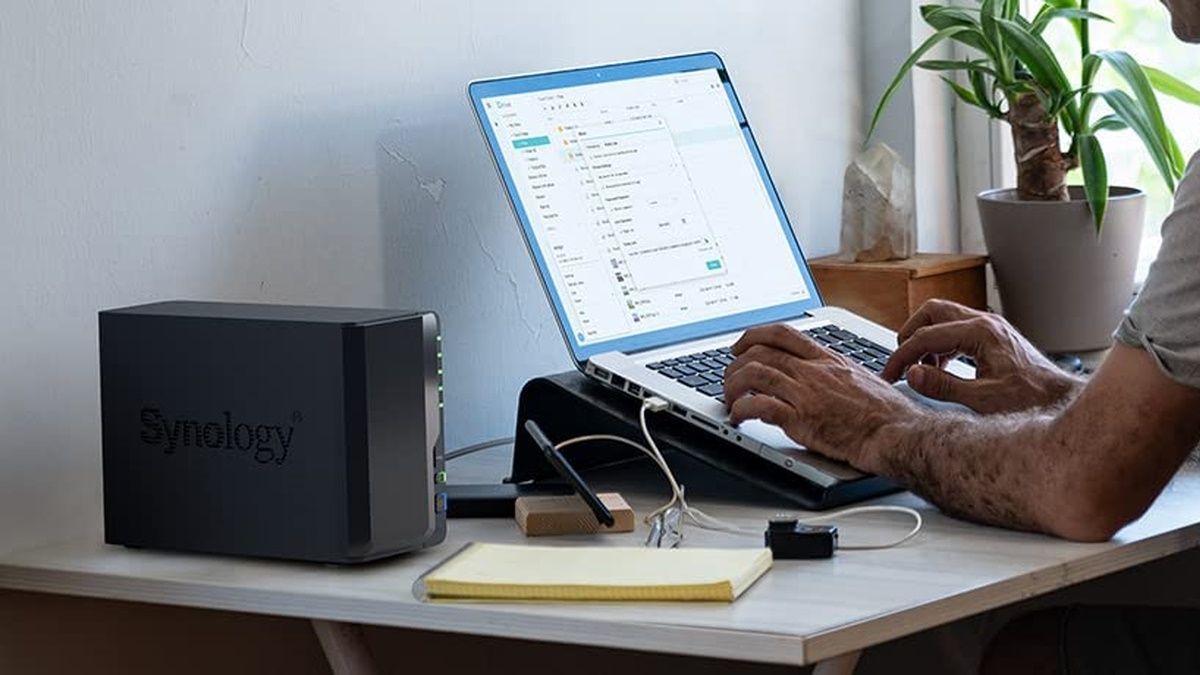 Synology DS220+ on desk