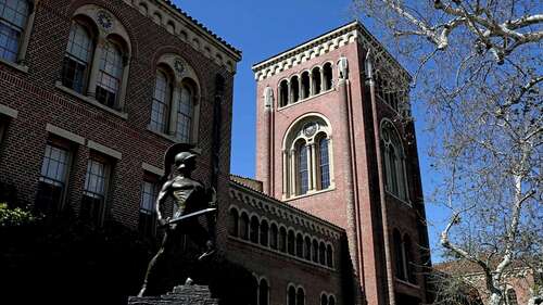 The University of Southern California's mascot, Tommy Trojan