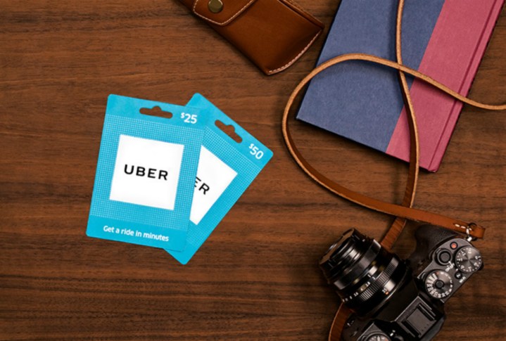 Uber gift cards.