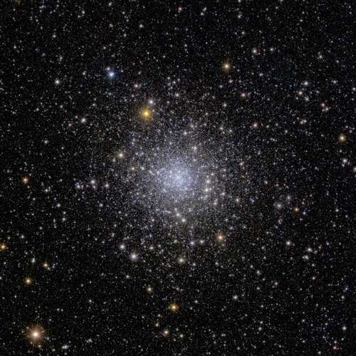 Astronomical image is speckled with hundreds of thousands of stars visible across the black expanse of space.