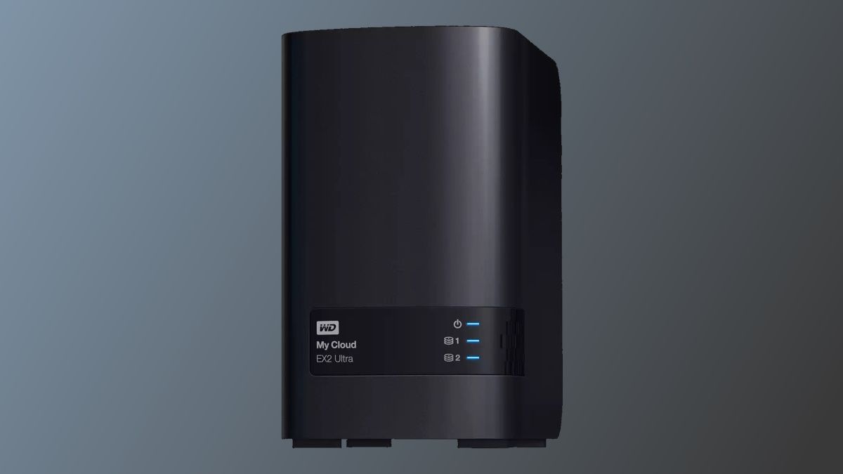 WD 4TB My Cloud EX2 Ultra on dark background