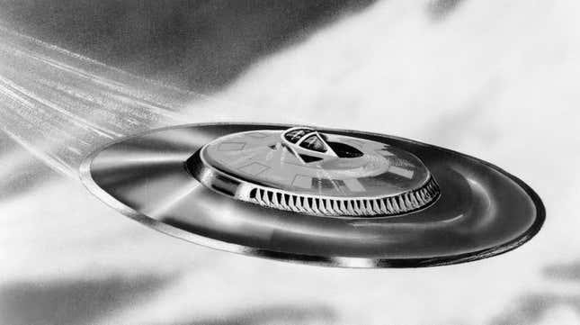 Artist conception of a UFO from the 1950s