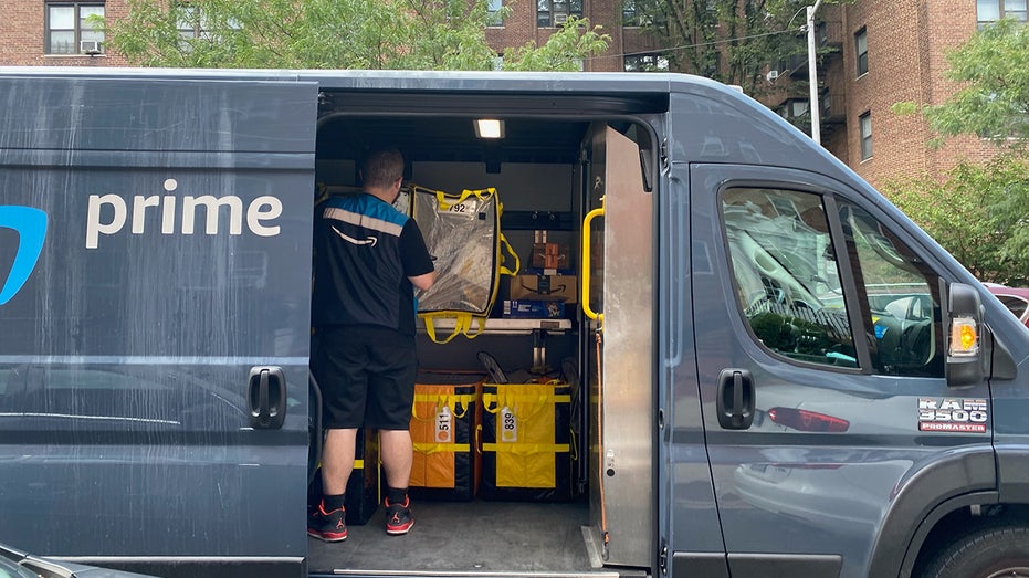 Amazon Prime delivery person