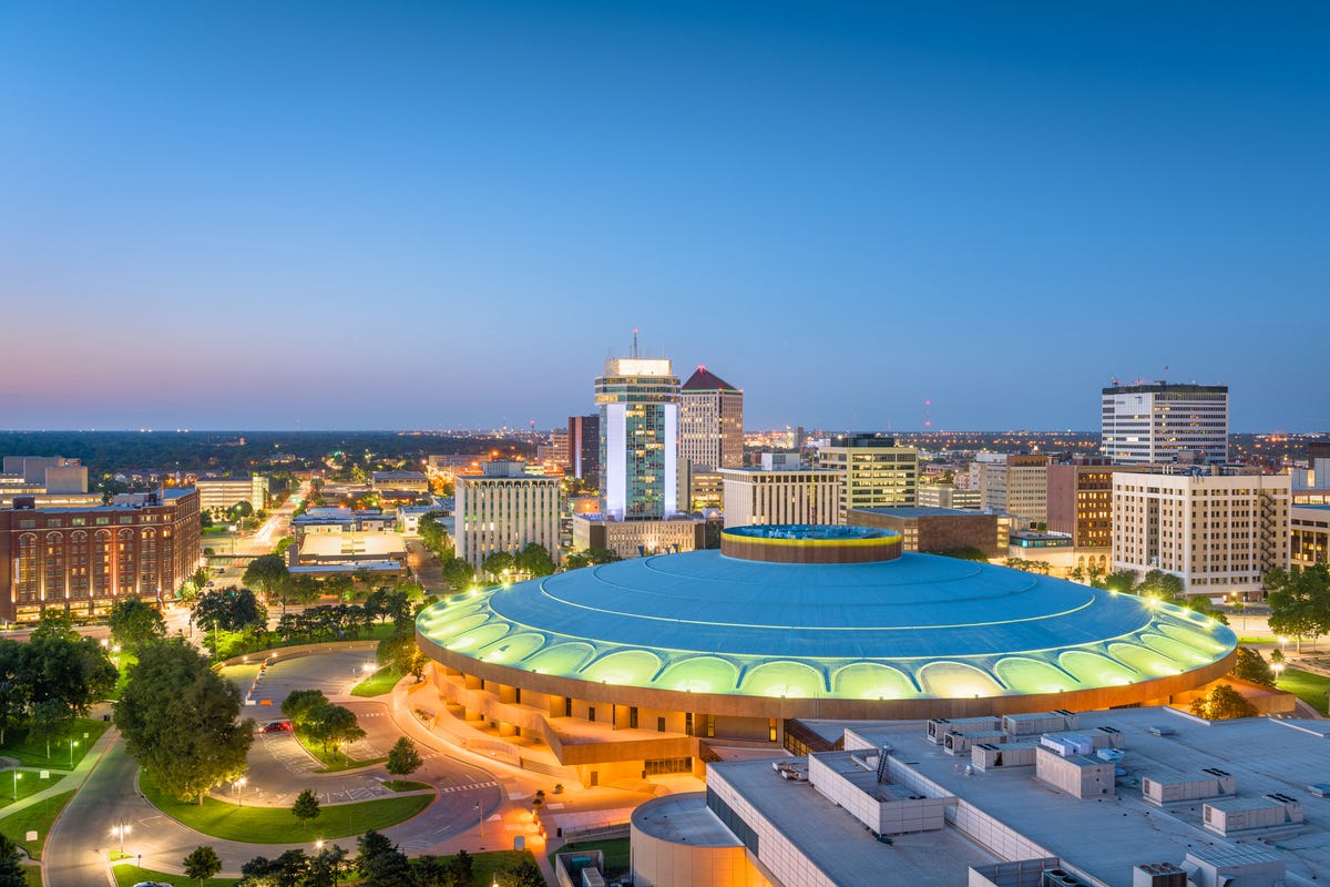 View of Wichita Kansas skyline