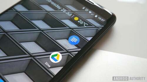google docs drive android app icons on a Google Pixel 2 XL