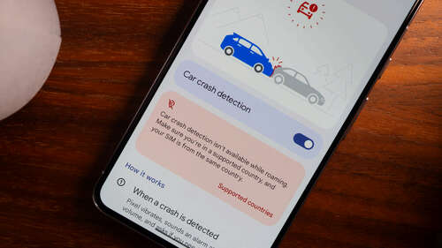 google pixel car crash detection disabled