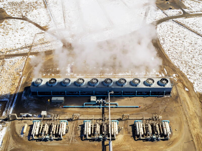 Power plant from above