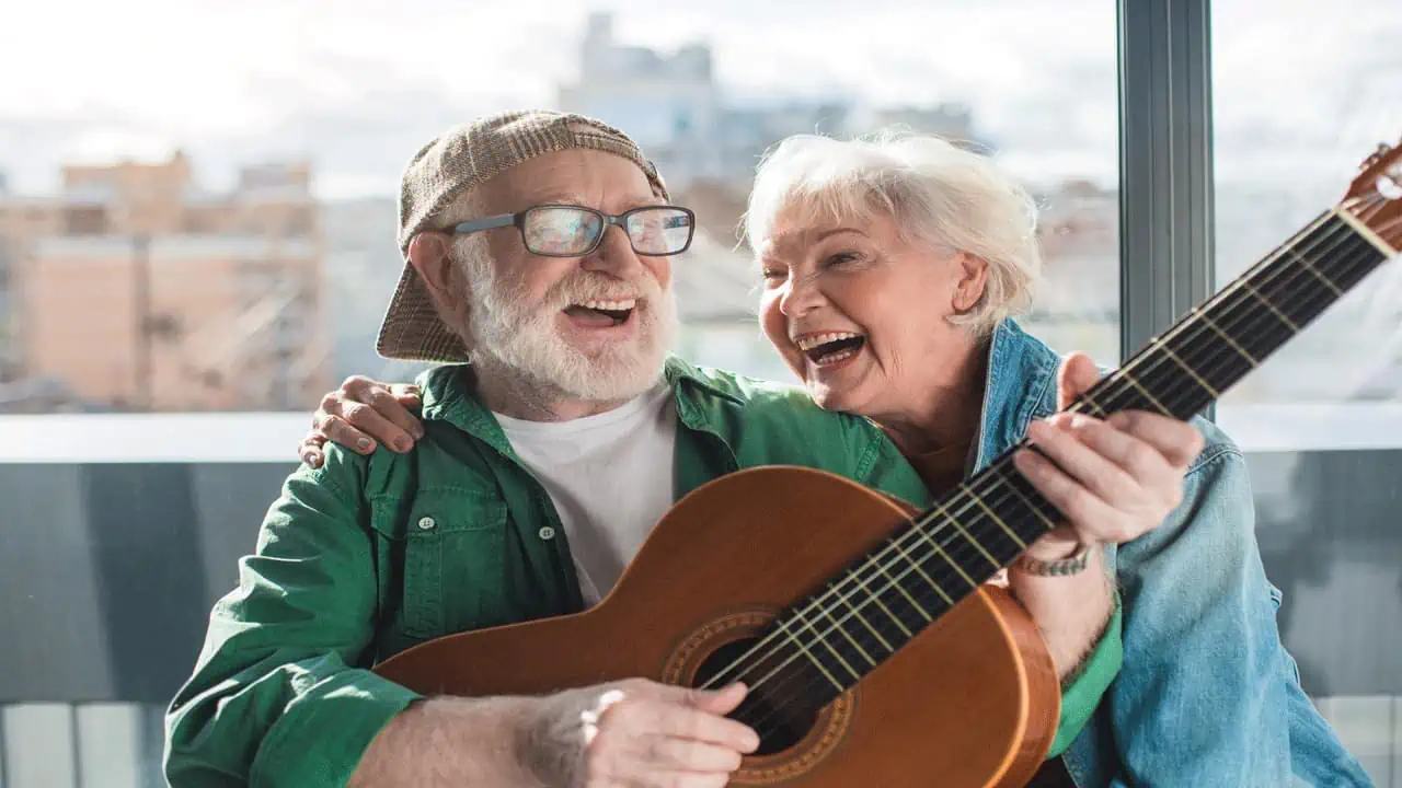 happy older couple