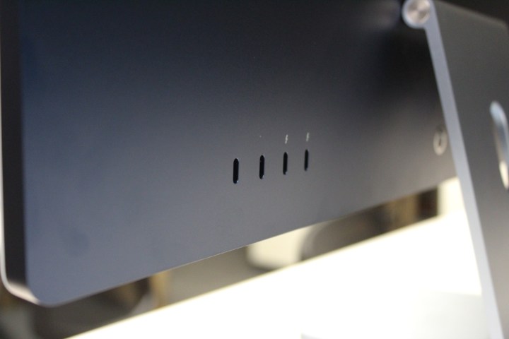 The four ports on the back of the iMac.