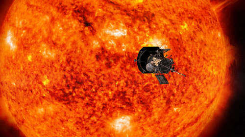 Artist illustrating Parker Solar Probe