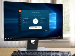 The Ivacy VPN on a desktop computer screen.