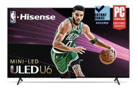 Hisense TV with basketball player on screen