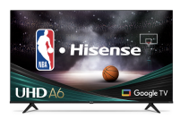 Hisense TV with basketball scene on screen