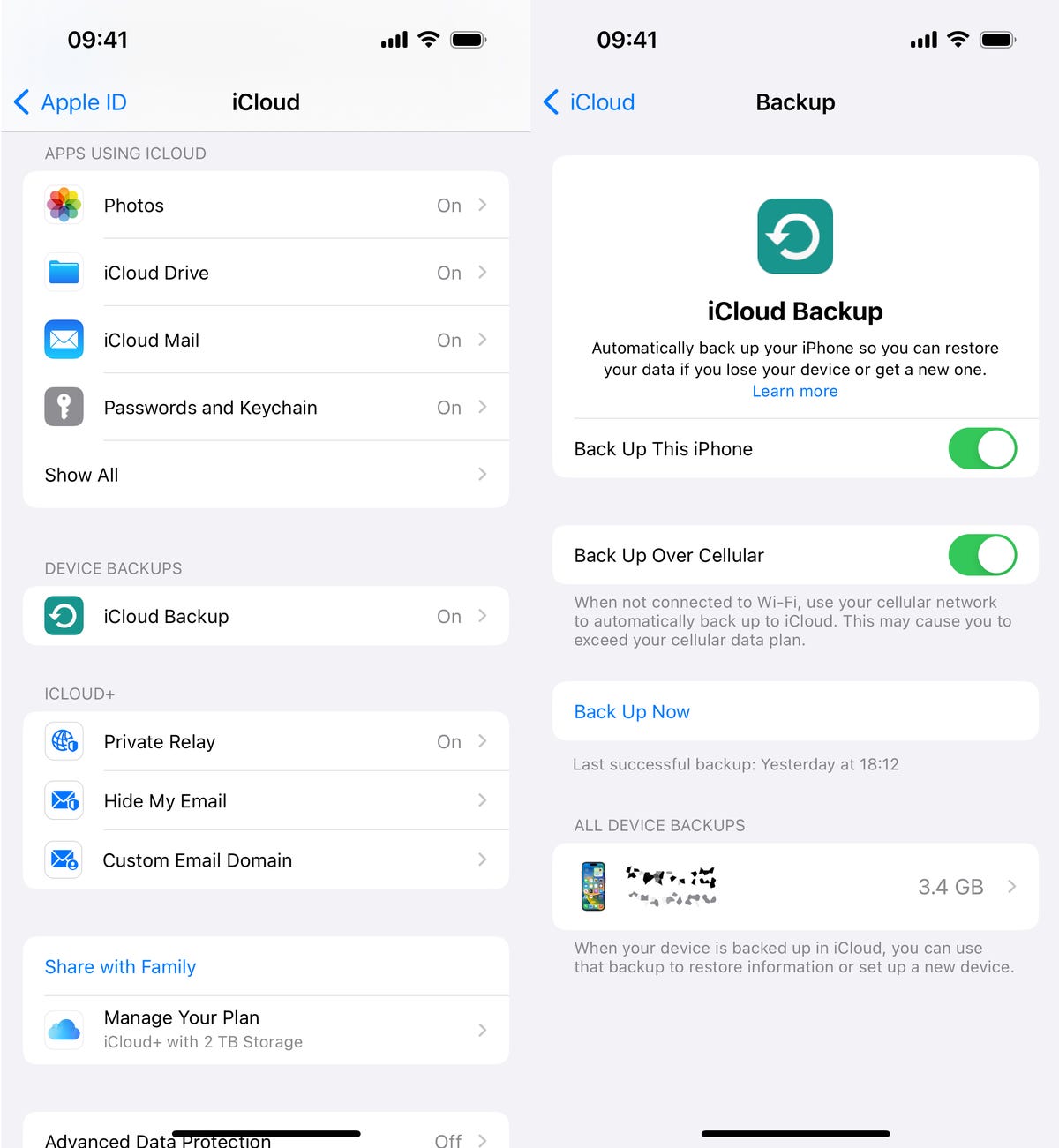 Using iCloud Backup on your iPhone