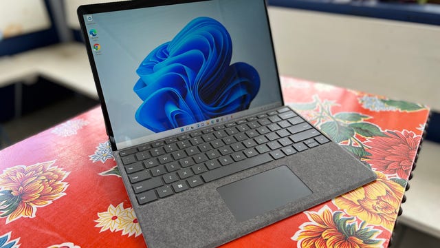 Microsoft Surface Pro 8 on a table