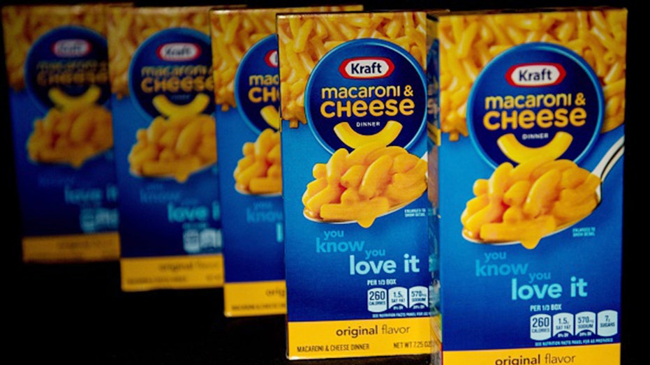 Kraft Macaroni & Cheese boxes