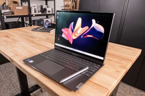 The Lenovo ThinkBook Plus Gen 4's OLED screen