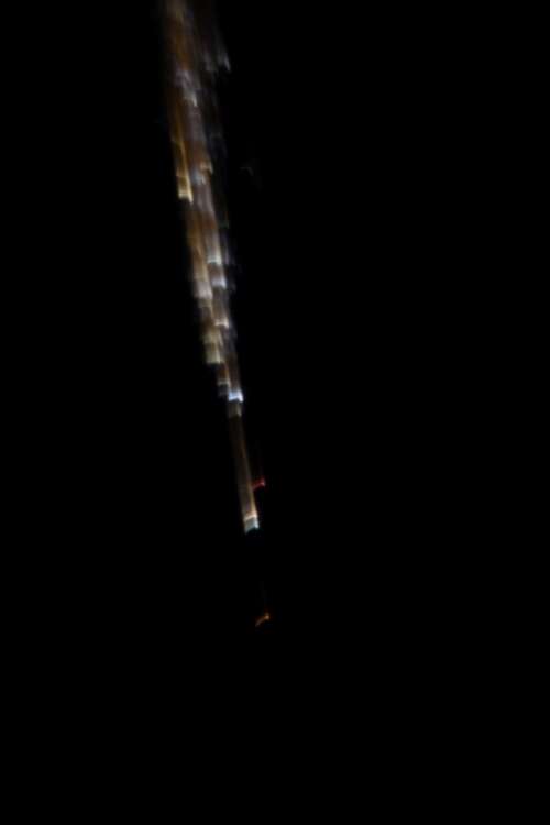 Russia's Progress MS-23 spacecraft burning up in Earth's atmosphere.