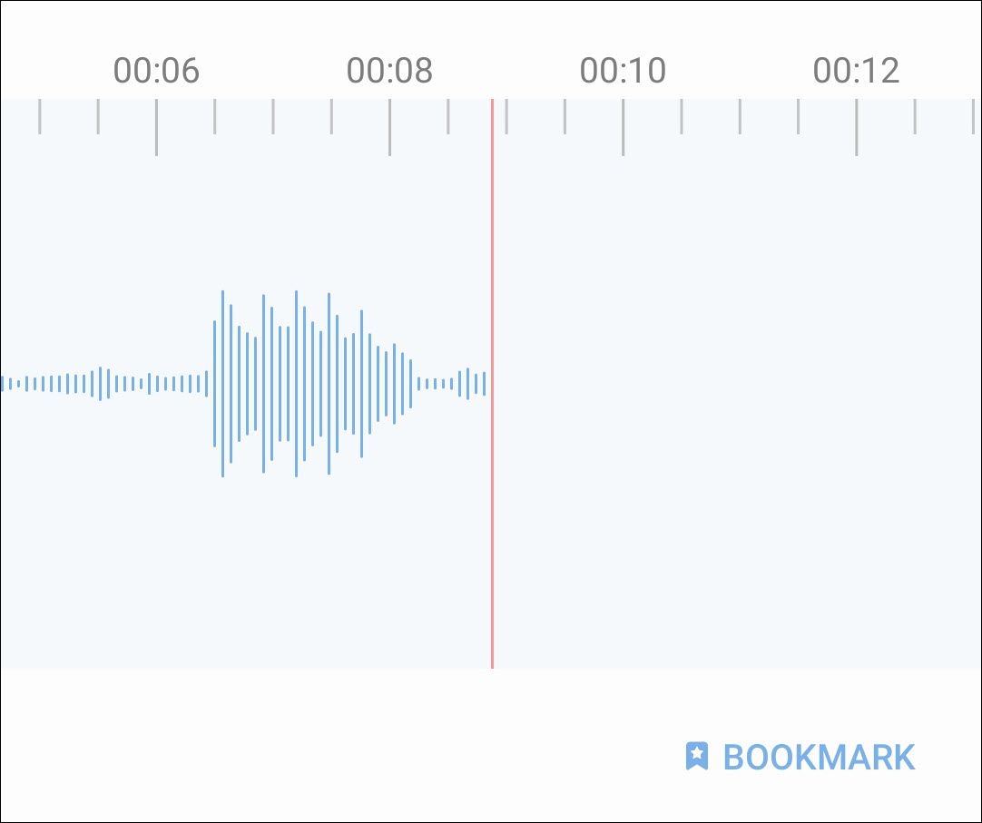 Voice recording in process.