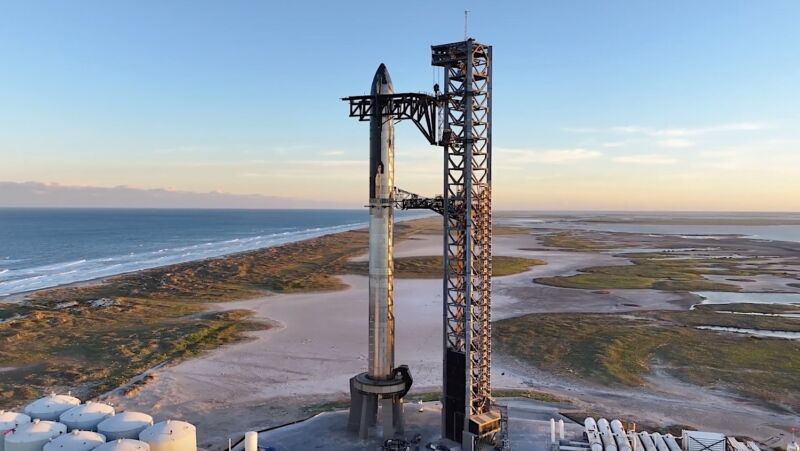 SpaceX's second Starship rocket stands a few feet taller than the first iteration of the full-size vehicle.