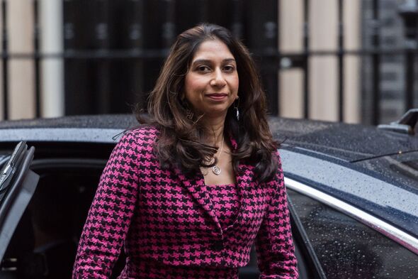 Suella Braverman attending cabinet meeting in Downing Street