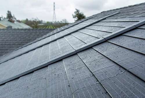 Timberline Solar shingles on a roof.