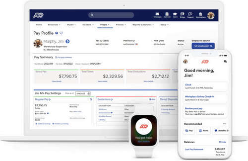 Access ADP’s payroll services on desktop or mobile.