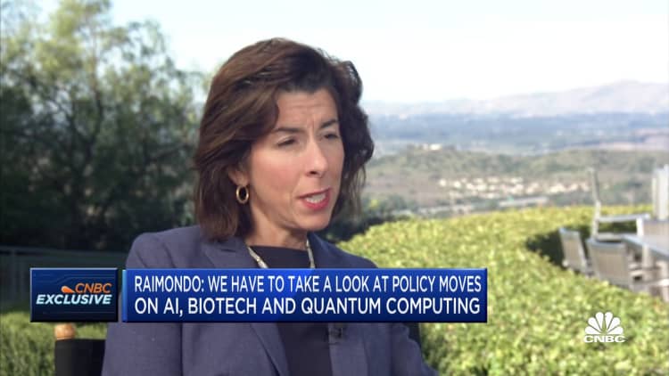 Sec. Gina Raimondo: Threat from China is large and growing, can't let it access top tier AI chips