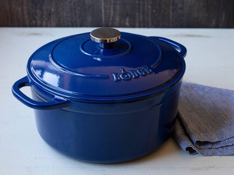 Lodge enameled cast-iron pot