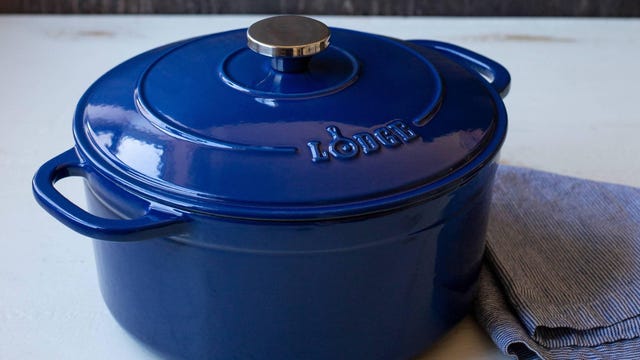 Lodge enameled cast-iron pot