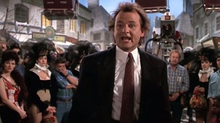 Bill Murray in "Scrooged."