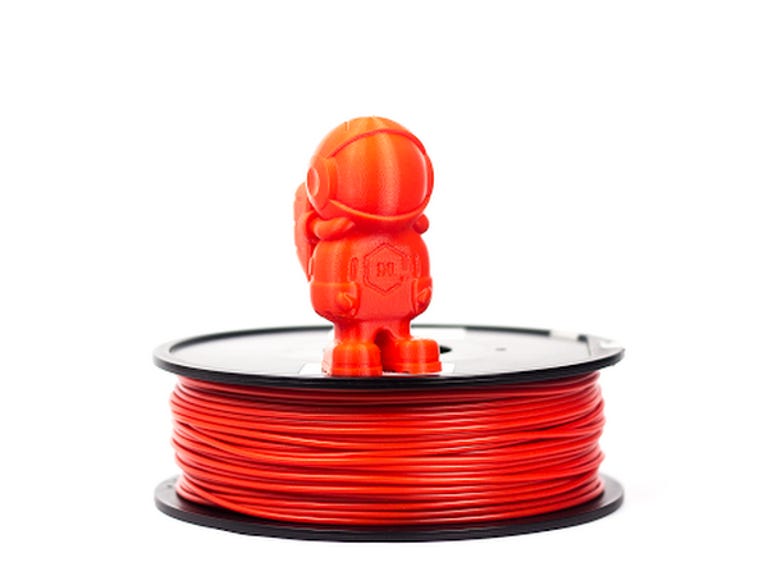 Roll of filament with a model on top