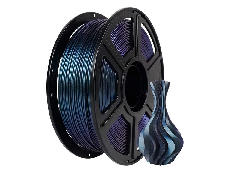 Roll of purple ish plastic filament