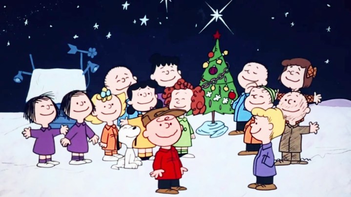 The cast of A Charlie Brown Christmas.