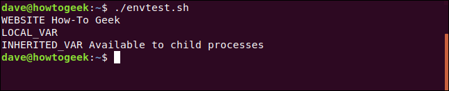 ./envtest.sh in a terminal window