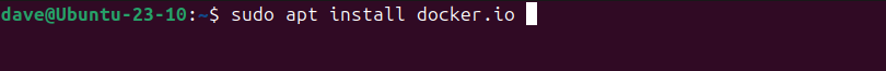 Installing Docker on Ubuntu with the apt command