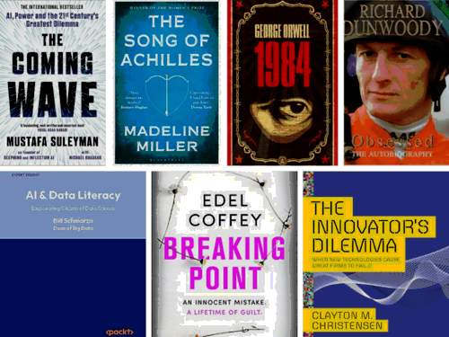 A grid of the covers of books mentioned in this article.